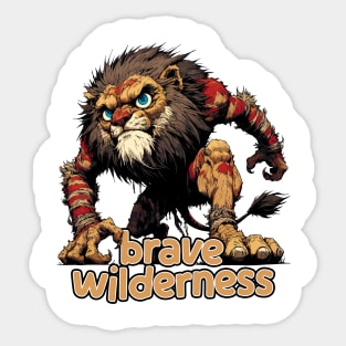 Fierce Lion - Brave Wilderness Sticker